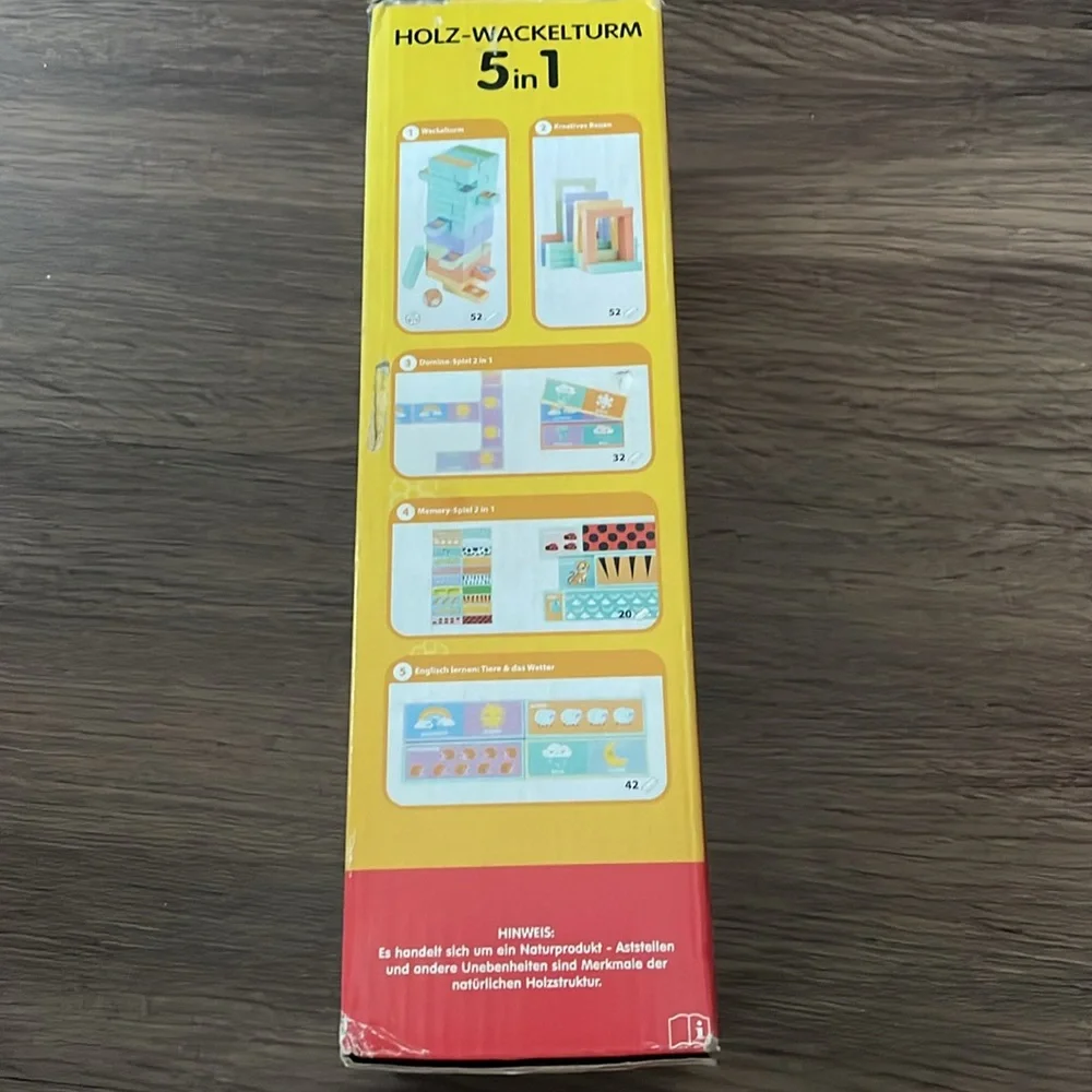 Wooden Stacking Tower Game Ages 3 +